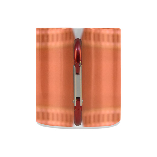 Orange Circle and Blocks Classic Insulated Mug(10.3OZ)