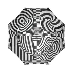 Quilts Op Art vier Pattern Foldable Umbrella (Model U01)