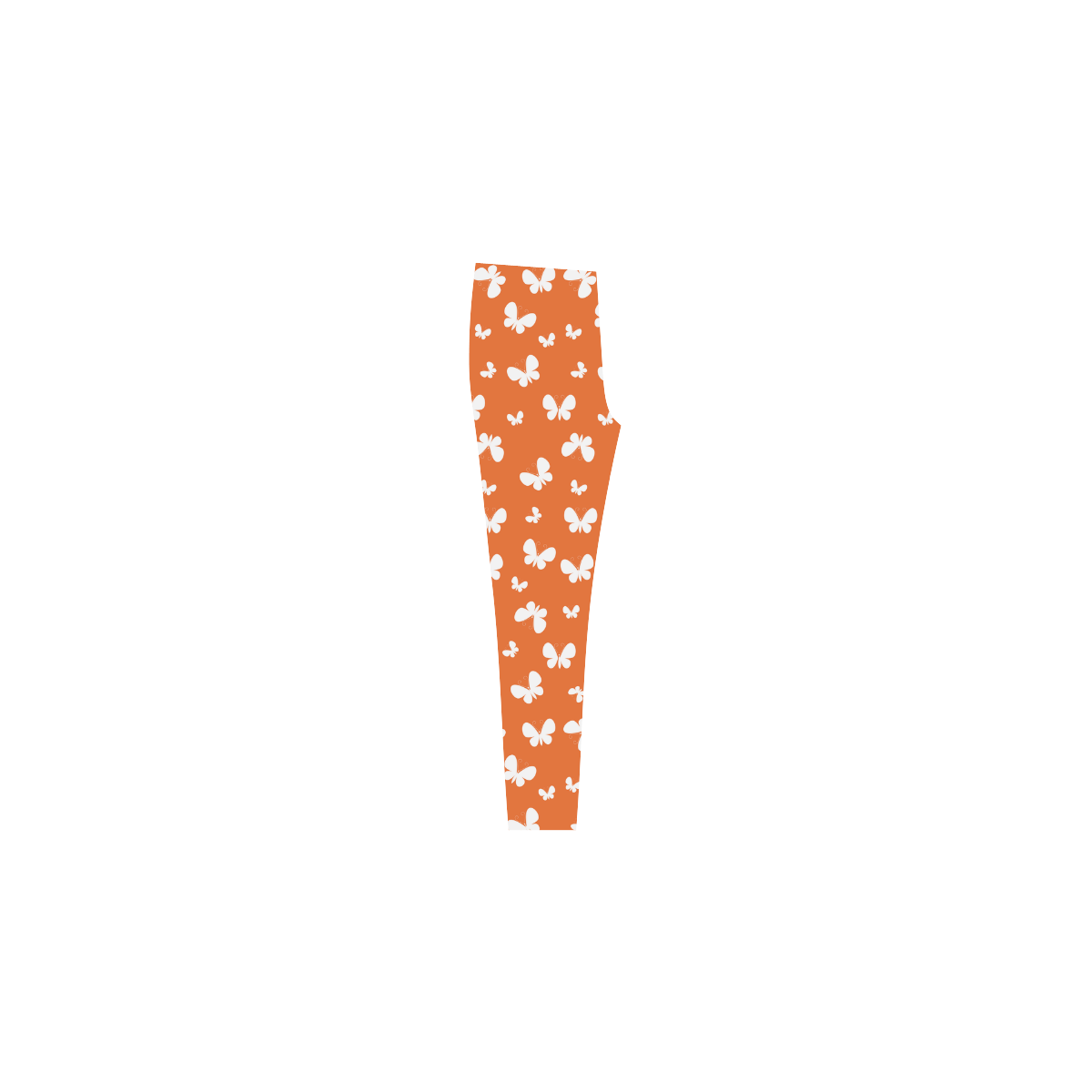 Cute orange Butterflies Cassandra Women's Leggings (Model L01)