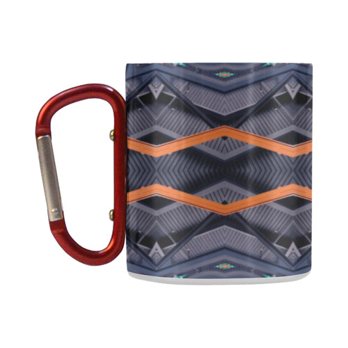 Industrial Blue & Orange 4 Classic Insulated Mug(10.3OZ)