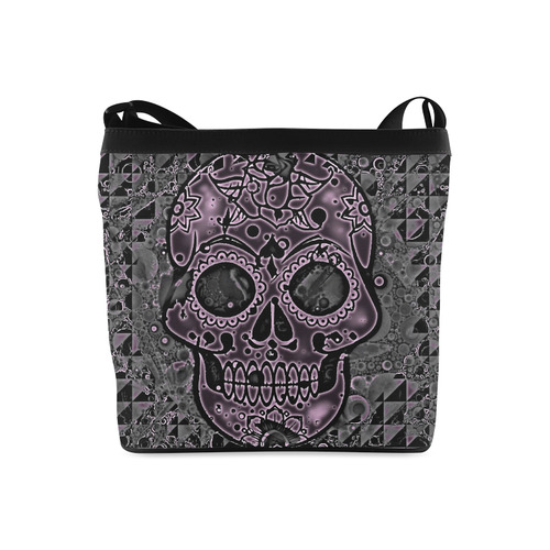 skull pink Crossbody Bags (Model 1613)