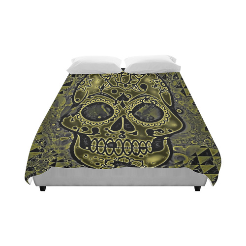 skull golden Duvet Cover 86"x70" ( All-over-print)