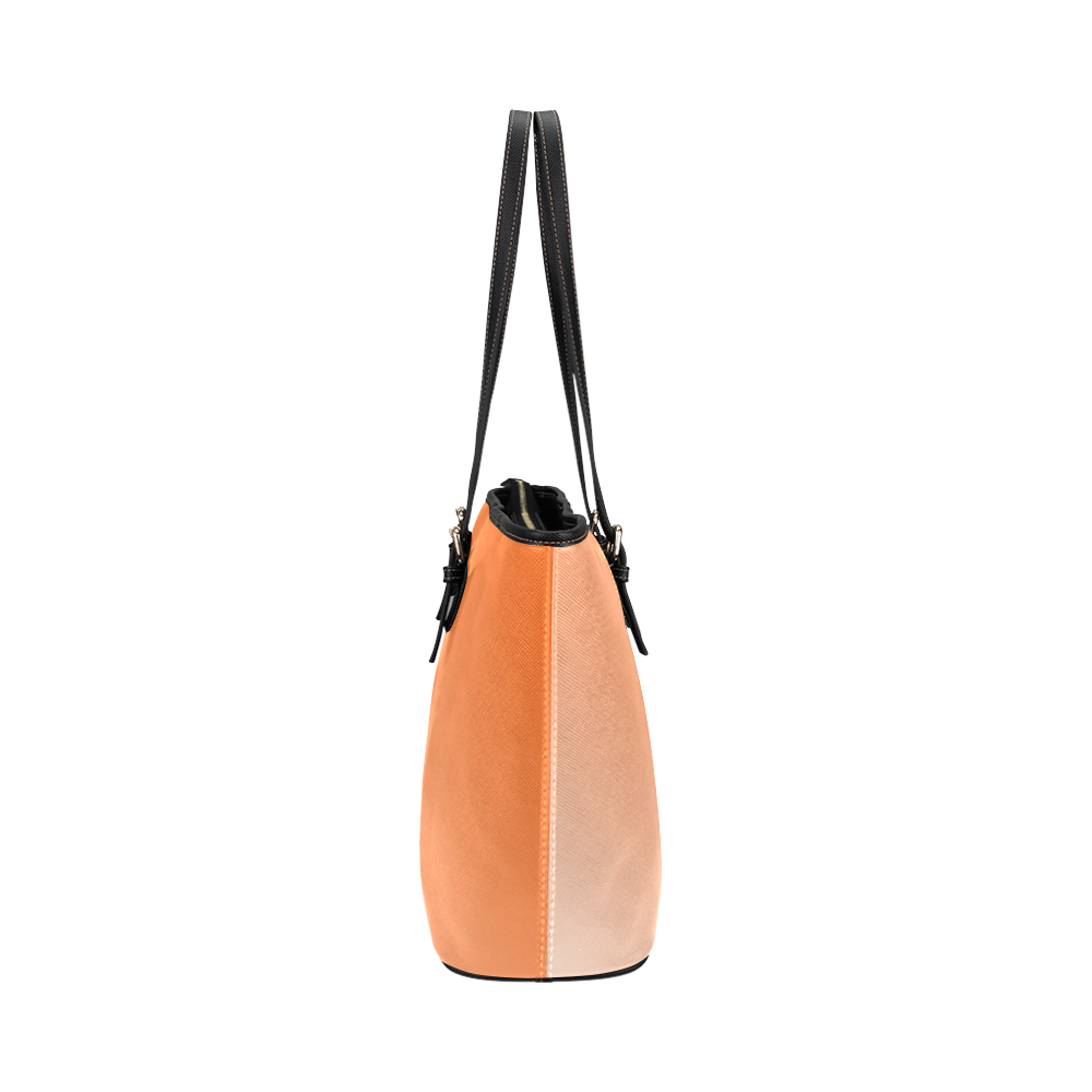 Orange Ombre Leather Tote Bag/Large (Model 1651)