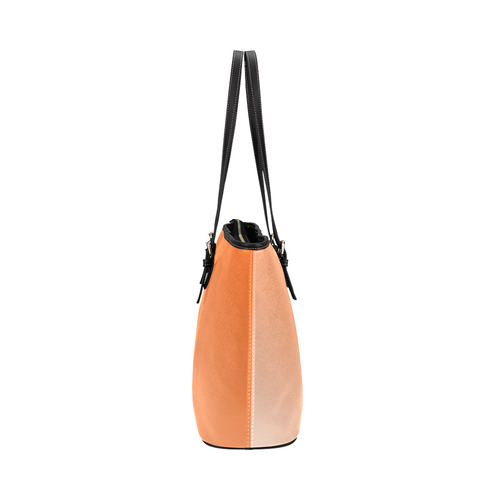 Orange Ombre Leather Tote Bag/Large (Model 1651)