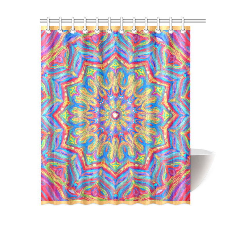 indian 4 Shower Curtain 60"x72"