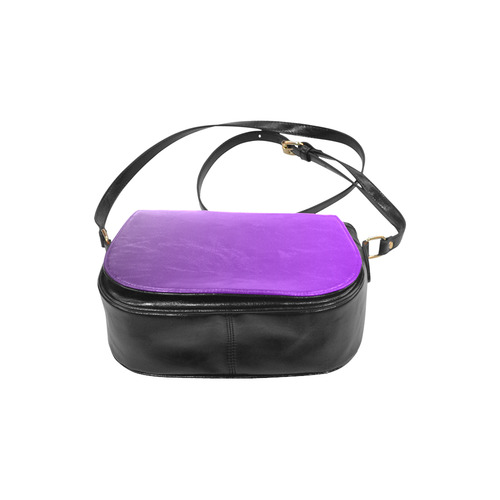 Violet and Purple Ombre Classic Saddle Bag/Small (Model 1648)