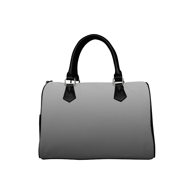 Black and White Ombre Boston Handbag (Model 1621)