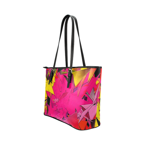 Triangle by Artdream Leather Tote Bag/Small (Model 1651)
