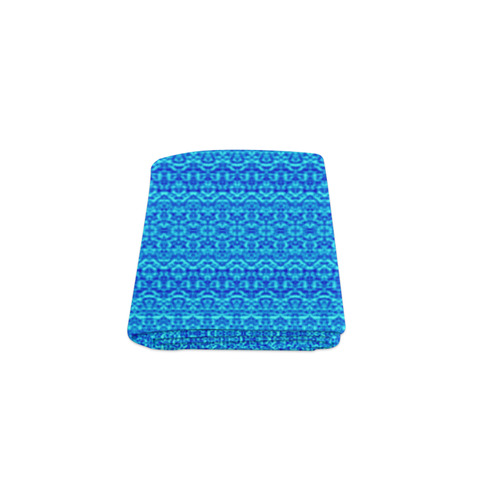 Abstract Blue Damask Blanket 40"x50"