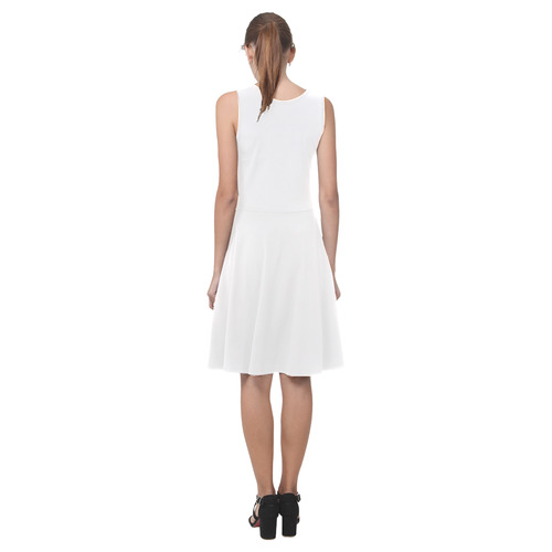 White Sundresses for Women Atalanta Casual Sundress(Model D04)