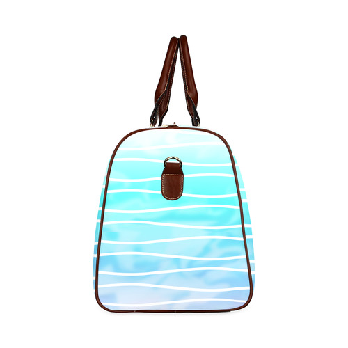turquoise sea Waterproof Travel Bag/Large (Model 1639)