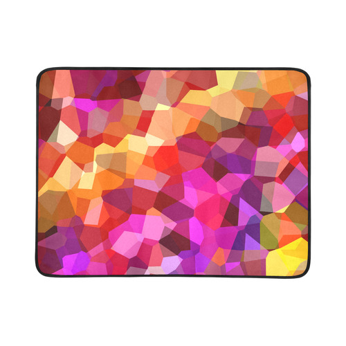 Geometric Fall Pattern Beach Mat 78"x 60"