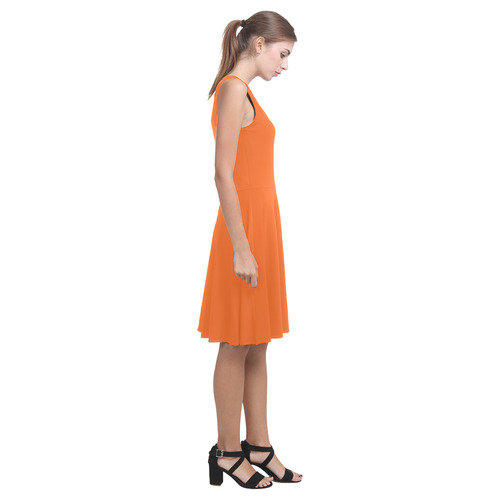 Orange Sundresses for Women - Atalanta Casual Sundress(Model D04)