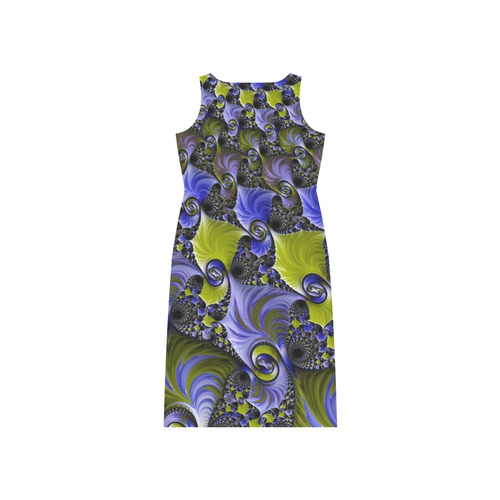 awesome fractal 33F Phaedra Sleeveless Open Fork Long Dress (Model D08)