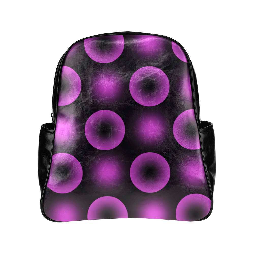 optical neon circles MultiPockets Backpack (Model 1636) ID D734714