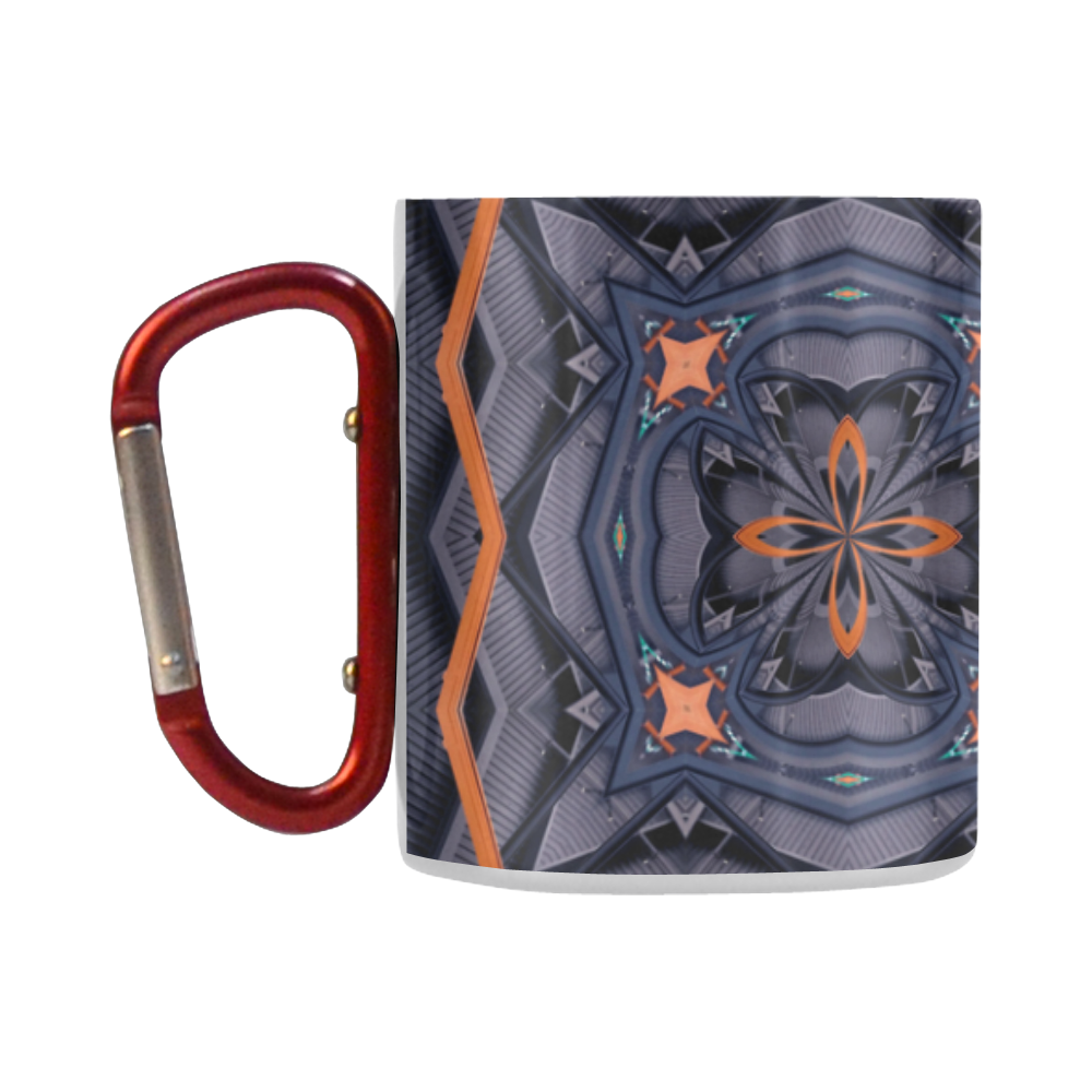 Industrial Blue & Orange 3 Classic Insulated Mug(10.3OZ)
