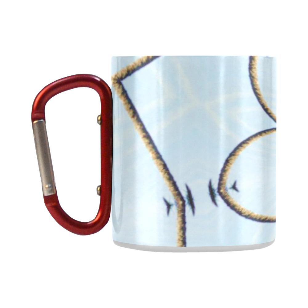 Blue Sky Flower Classic Insulated Mug(10.3OZ)