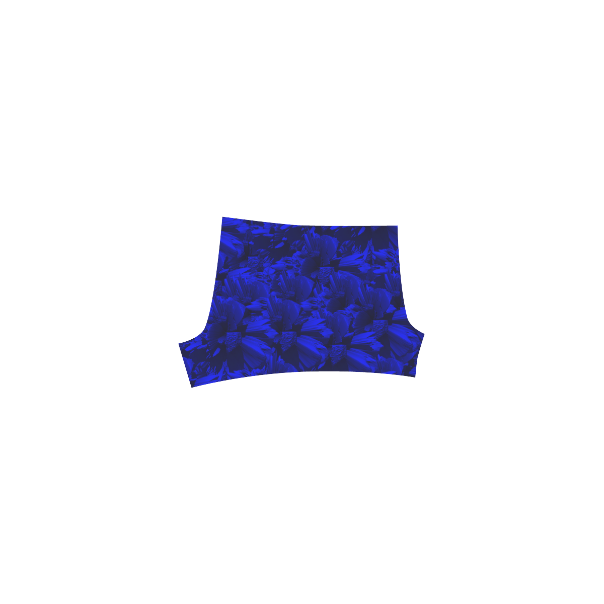 A202 Blue Peaks Abstract Briseis Skinny Shorts (Model L04)