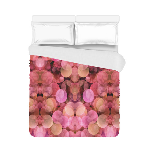 Peach and pink bubbles Duvet Cover 86"x70" ( All-over-print)