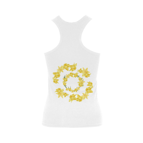 Daffodils Women's Shoulder-Free Tank Top (Model T35)