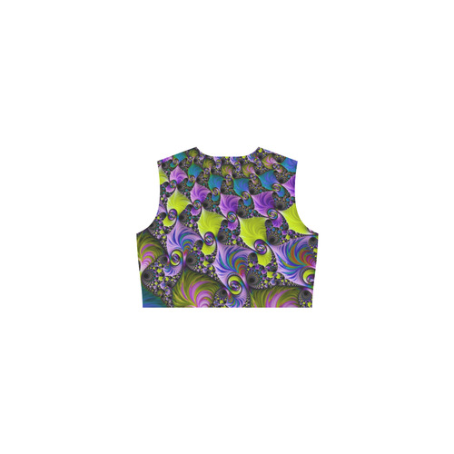 awesome fractal 33B Eos Women's Sleeveless Dress (Model D01)