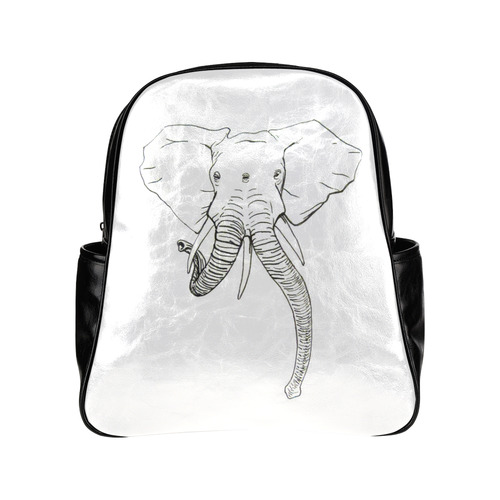 conjoined elephant multi pocket backpack Multi-Pockets Backpack (Model 1636)