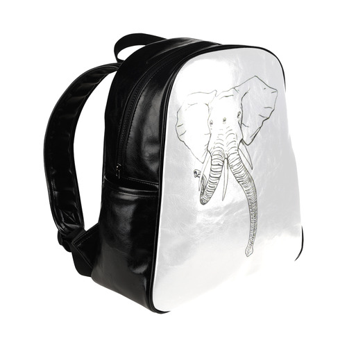 conjoined elephant multi pocket backpack Multi-Pockets Backpack (Model 1636)