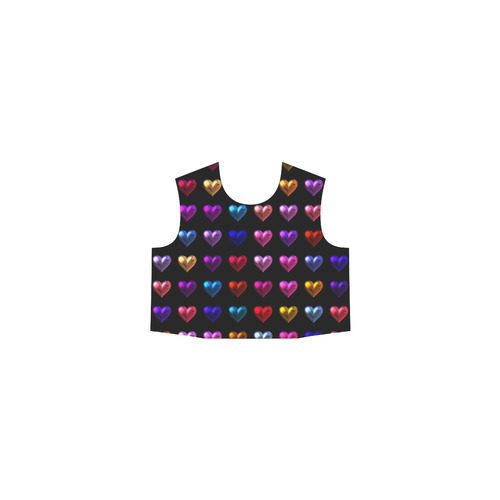 shiny hearts 2 Eos Women's Sleeveless Dress (Model D01)