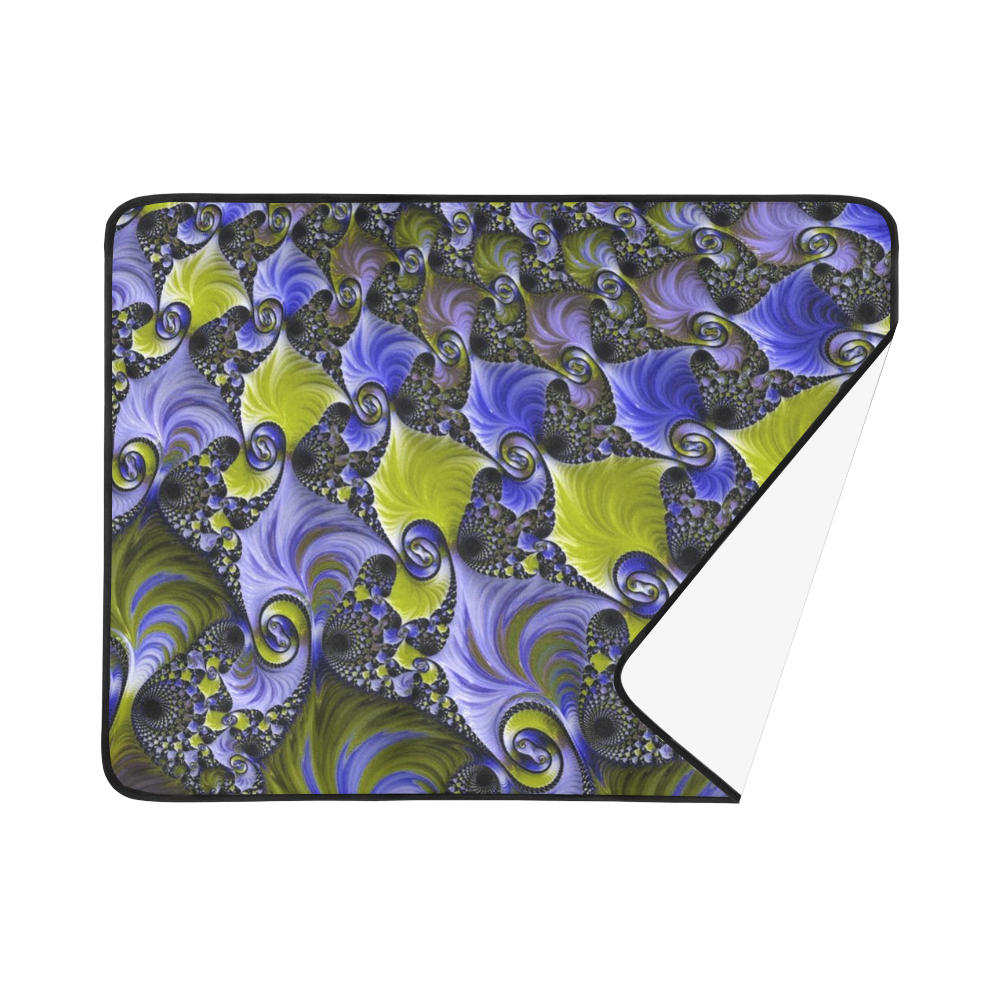 awesome fractal 33F Beach Mat 78"x 60"