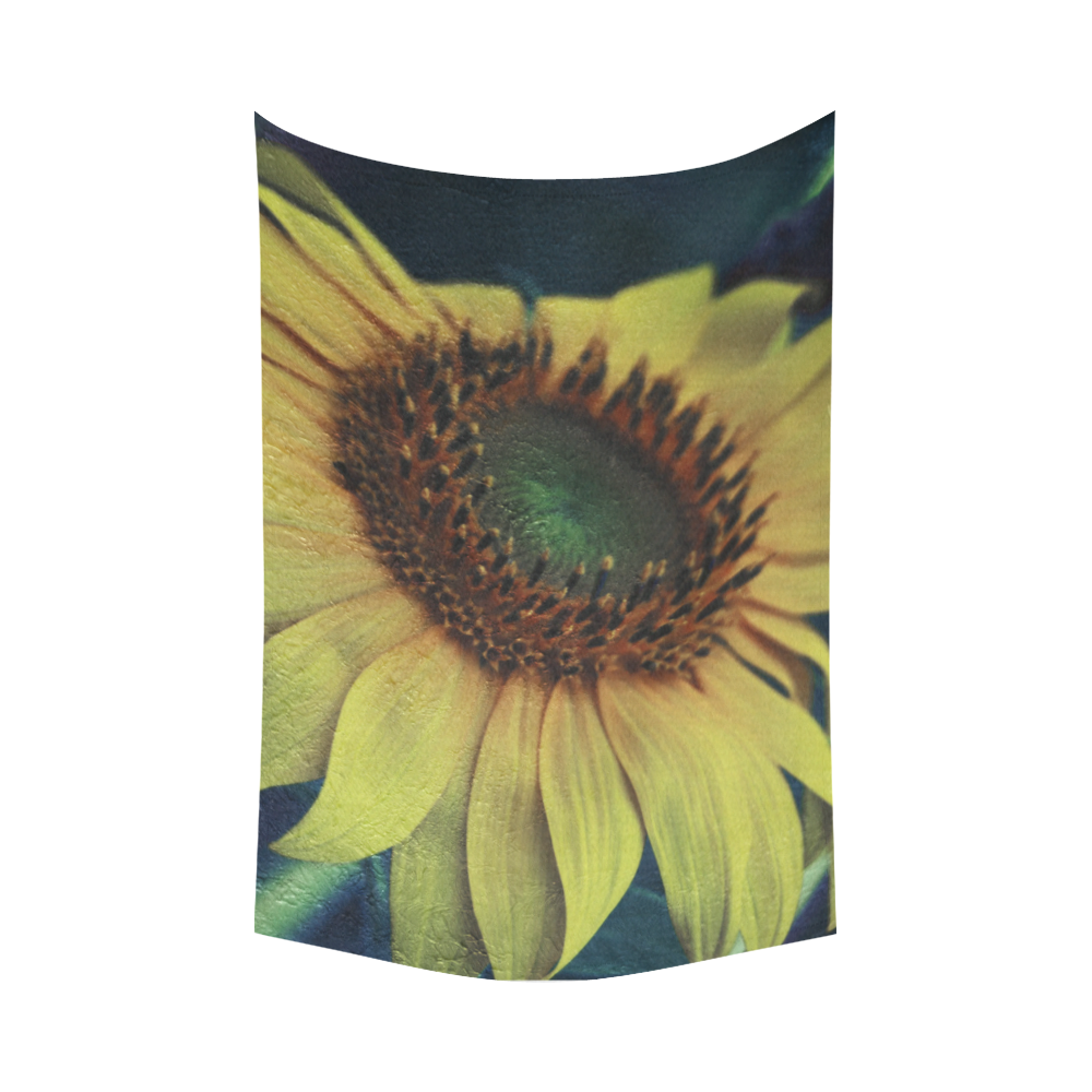 Sunflower Cotton Linen Wall Tapestry 90