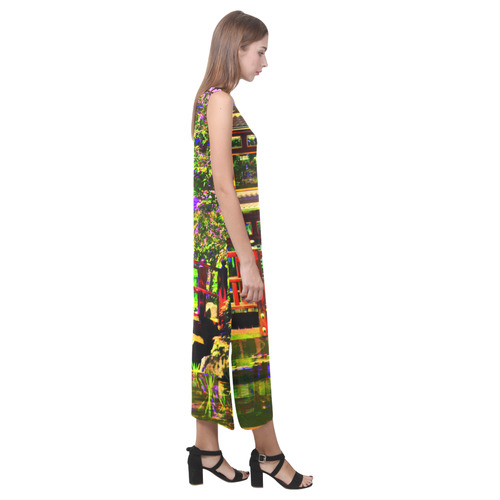 VELA Phaedra Sleeveless Open Fork Long Dress (Model D08)