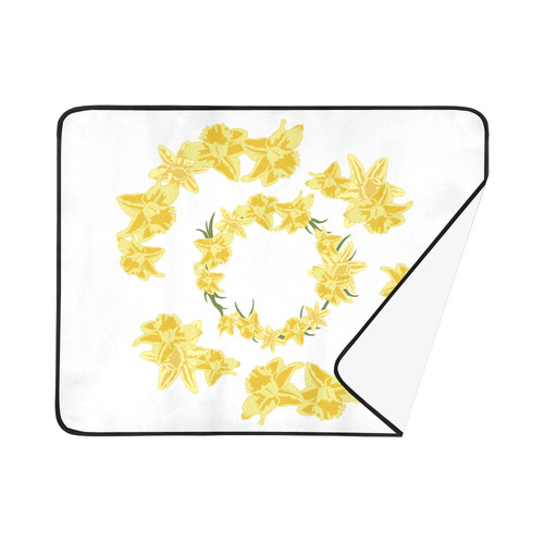 Daffodils Beach Mat 78"x 60"