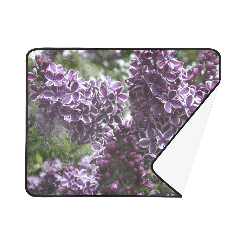 Lilac flowers Beach Mat 78"x 60"