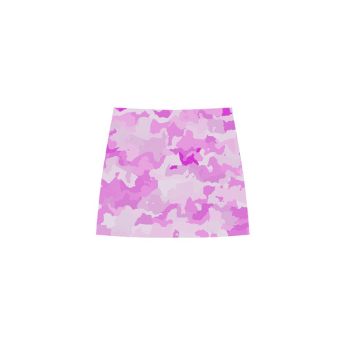 camouflage soft pink Eos Women's Sleeveless Dress (Model D01)