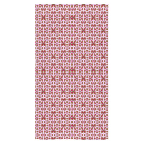 Retro Pink and Brown Pattern Bath Towel 30"x56"