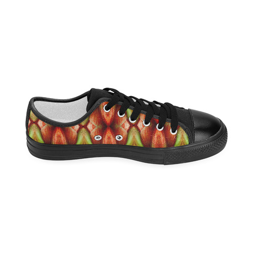 Melons Pattern Abstract Women's Classic Canvas Shoes (Model 018)