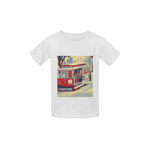 San Francisco blue red Kid's  Classic T-shirt (Model T22)