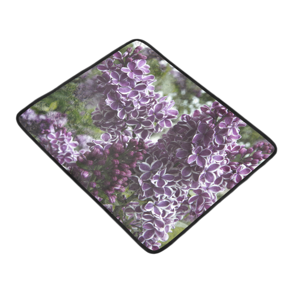 Lilac flowers Beach Mat 78"x 60"