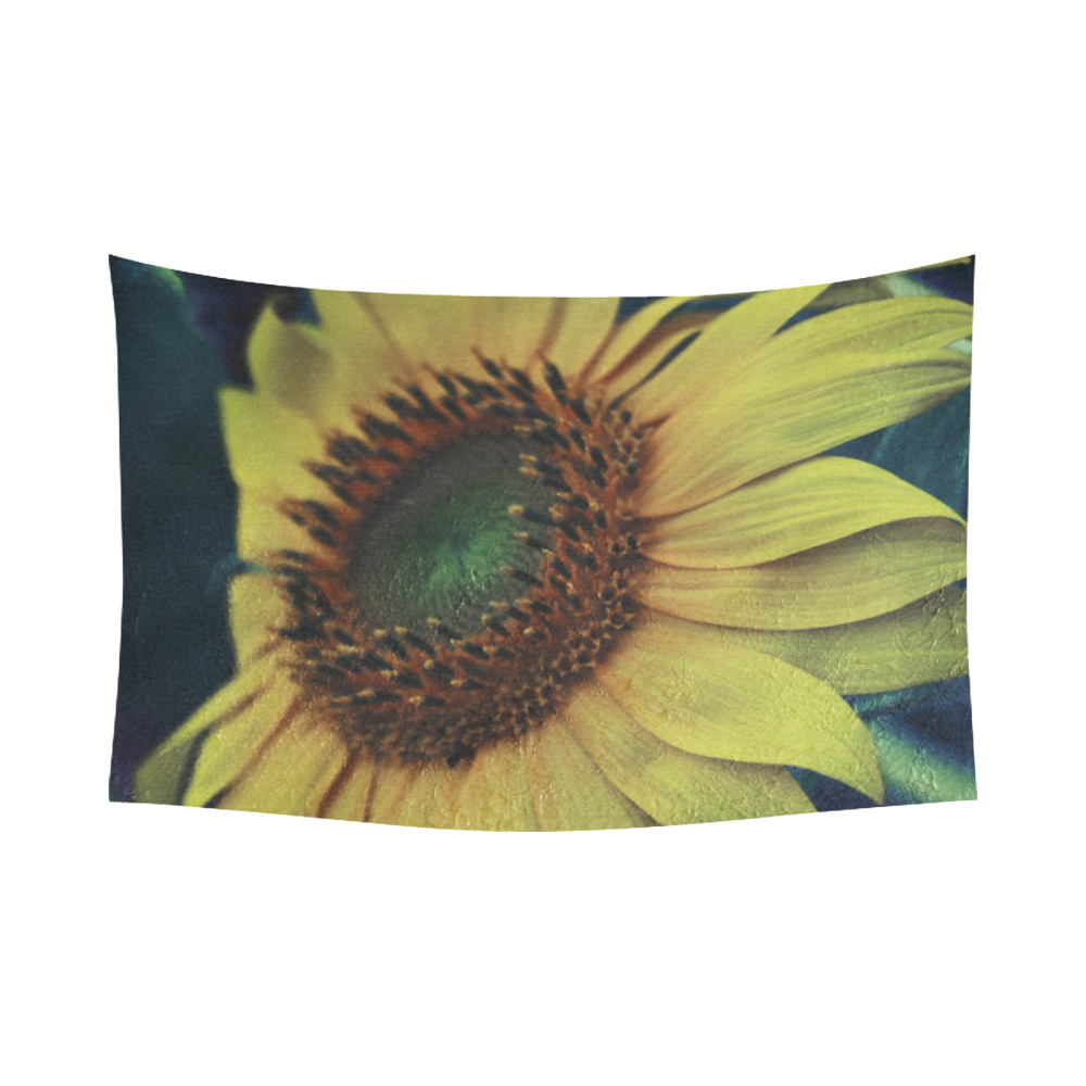 Sunflower Cotton Linen Wall Tapestry 90