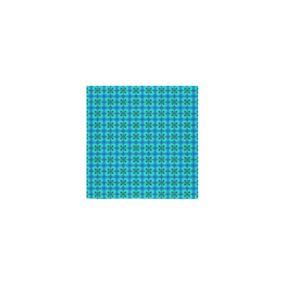 Blue and green retro circles Square Towel 13“x13”