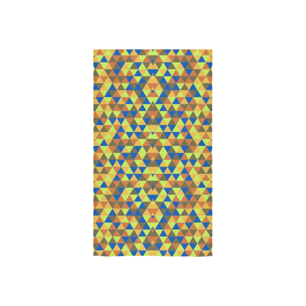 Blue and yellow mini rectangles Custom Towel 16"x28"