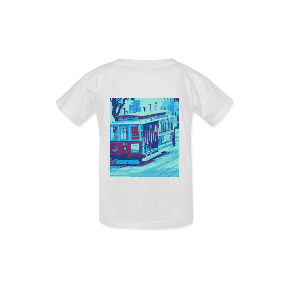 San Francisco aqua Kid's  Classic T-shirt (Model T22)