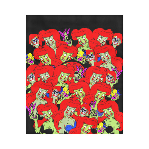 Zombied Ariel and friends Duvet Cover 86"x70" ( All-over-print)