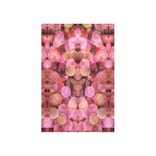 Peach and pink bubbles Cotton Linen Wall Tapestry 40"x 60"
