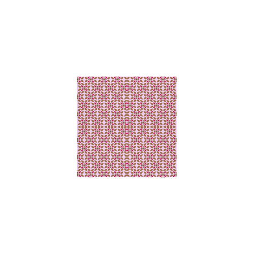 Retro Pink and Brown Pattern Square Towel 13“x13”