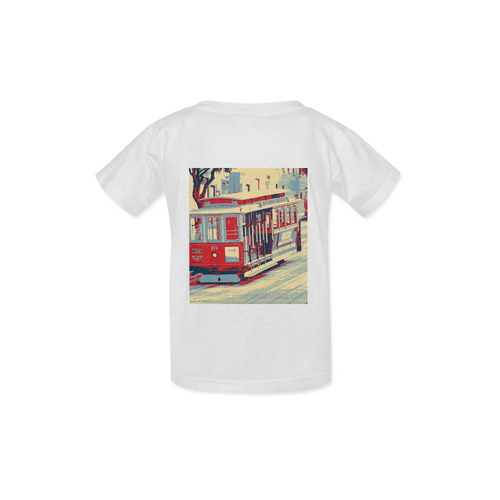 San Francisco blue red Kid's  Classic T-shirt (Model T22)