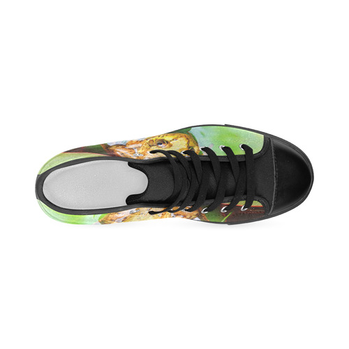 Frog on a Lily-pad Men’s Classic High Top Canvas Shoes (Model 017)