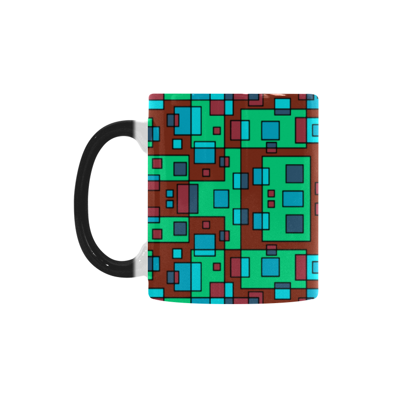 Overlap square Custom Morphing Mug