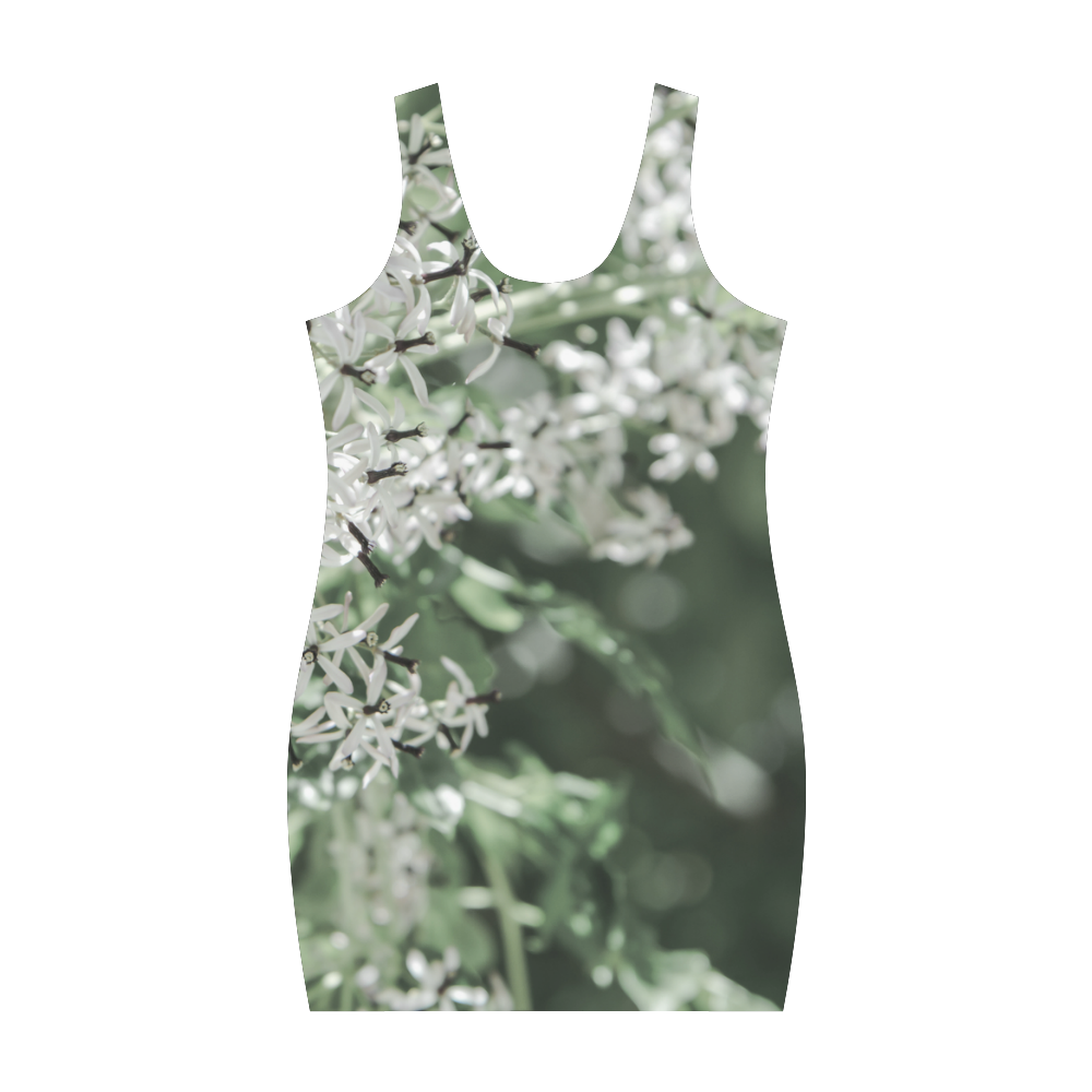 spring flowers Medea Vest Dress (Model D06)