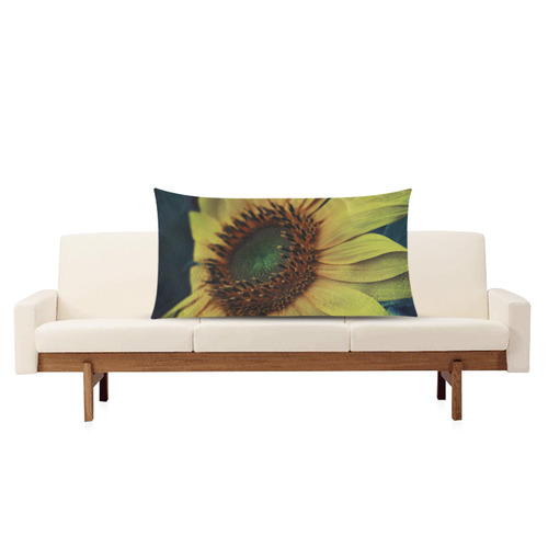 Sunflower Rectangle Pillow Case 20"x36"(Twin Sides)